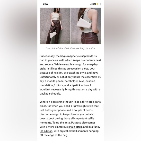 AUPEN- Structured purpose Asymmetrical Shoulder Purse - Picture 7 of 14